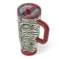thumbnail image 3 of Cely x TAL 32oz Stainless Steel Skye Tumbler with Handle and Fip-up Straw, Zebra, 3 of 7
