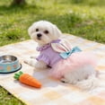 thumbnail image 7 of Easter Dog Cat Dress, Purple Pet Party Outfit for Easter Photo Sessions, Breathable Mesh Holiday Costume for Small Dogs and Cats, 7 of 7