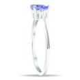 thumbnail image 3 of SZUL Women's Tanzanite and Diamond Classic Band in 10K White Gold, 3 of 5