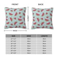 thumbnail image 2 of Pofeuu Watermelon Print Double-sided plush pillowcase Square Throw Pillow Covers Pillows Cover for Living Room Bedroom Sofa Couch Cushion Cover（No pillow core）-18"x18", 2 of 7