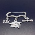 thumbnail image 4 of 2022 Graduation Brooch Pin: Alloy Hat Sweater Shawl Clip Safety Pin Brooch Clip, 4 of 6