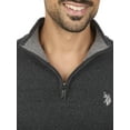 thumbnail image 3 of U.S. Polo Assn Men's Textured Striped Quarter Zip Sweater, 3 of 3
