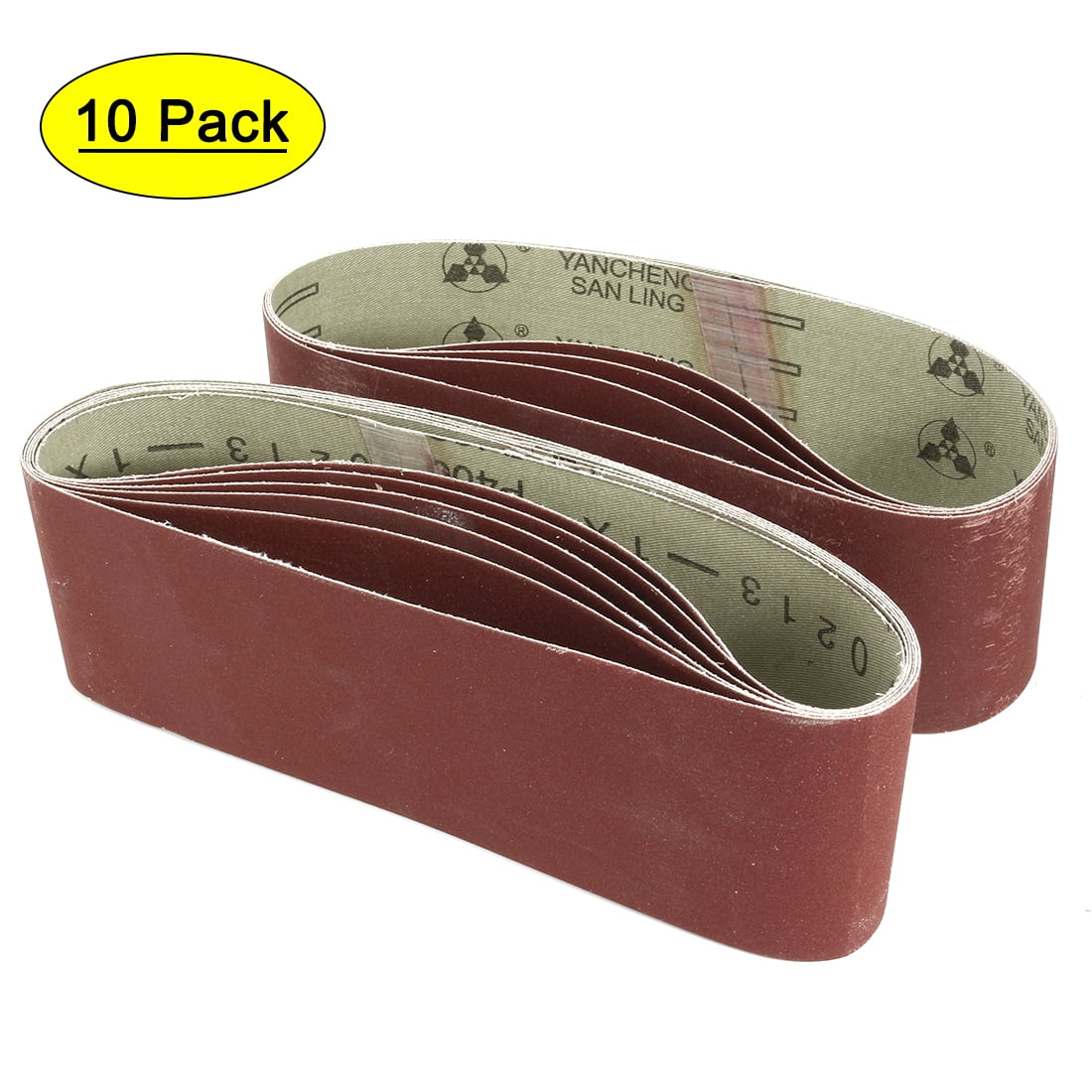 3Inch x 21Inch 400 Grit Tape Aluminum Oxide Sanding Belt 10pcs