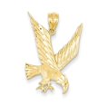 thumbnail image 1 of 14k Yellow Gold Eagle Necklace Charm Pendant Bird, 1 of 6
