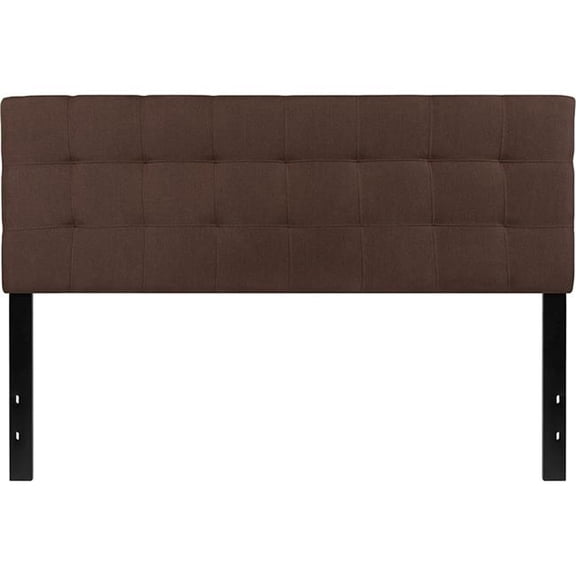 Bedford Tufted Upholstered Queen Headboard - Dark Brown - Queen Size - Stylish Design