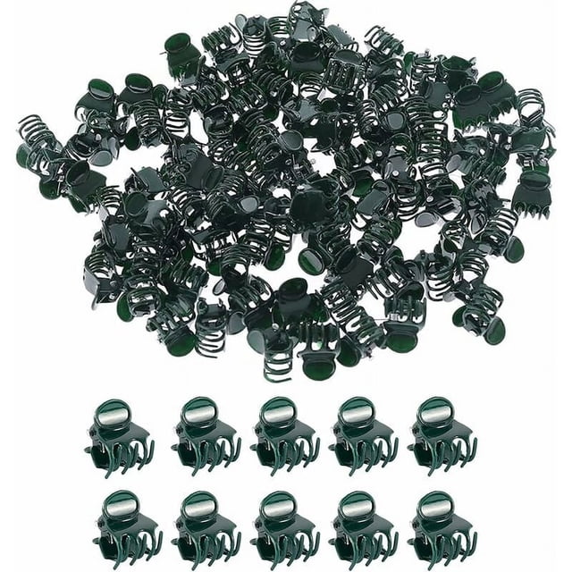 Juego de 100 pinzas para plantas, pinzas para flores, pinzas para orquídeas, accesorios para sostener plantas en interiores y exteriores.