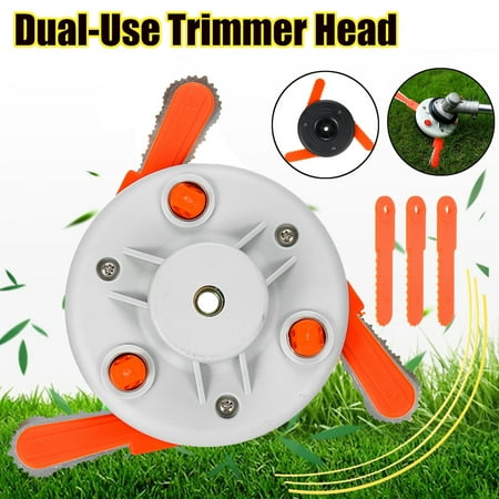 Grass Trimmer Brush Cutter Head Steel Garden Dual Use Tools Strimmer (Best Garden Strimmer Reviews)