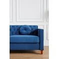 thumbnail image 3 of US Pride Furniture Gerame 79.5'' Velvet Square Arm Sofa, Blue, 3 of 5