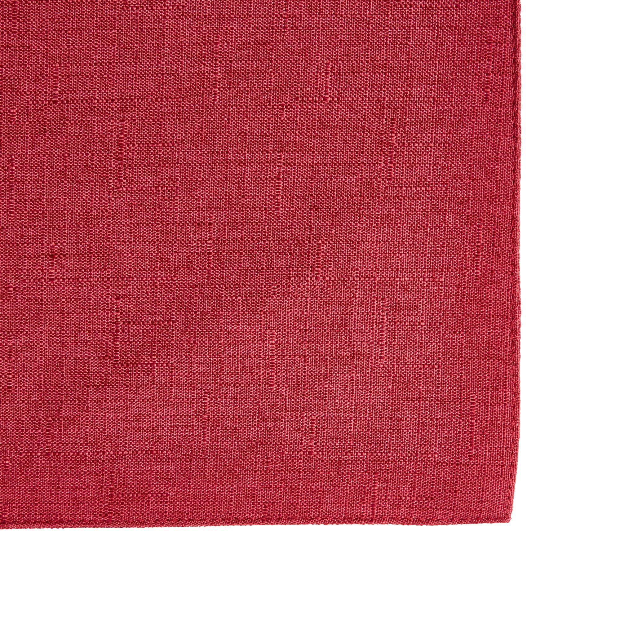 TOWN & COUNTRY LIVING Somers Reversible Placemat 4-Pack Set, Claret Red, 13"x17.5"