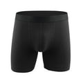 thumbnail image 5 of Arnsht Men's Underwear Cotton Soft Breathable Comfortable Boxer Long Athletic Solid Men's Briefs Black XXL, 5 of 5
