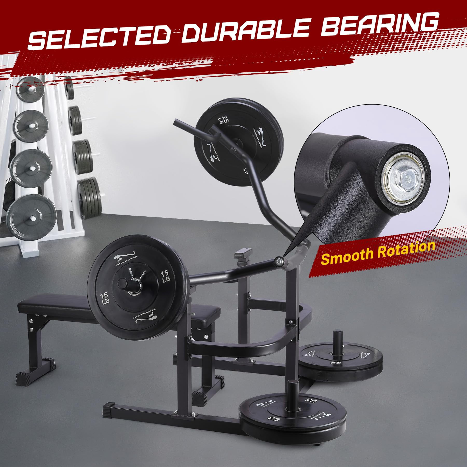 Towallmark Adjustable Chest Press Machine – Multifunctional Weight Bench with Flat & Incline Positions, Independent Converging Arms for Home Gym Workouts
