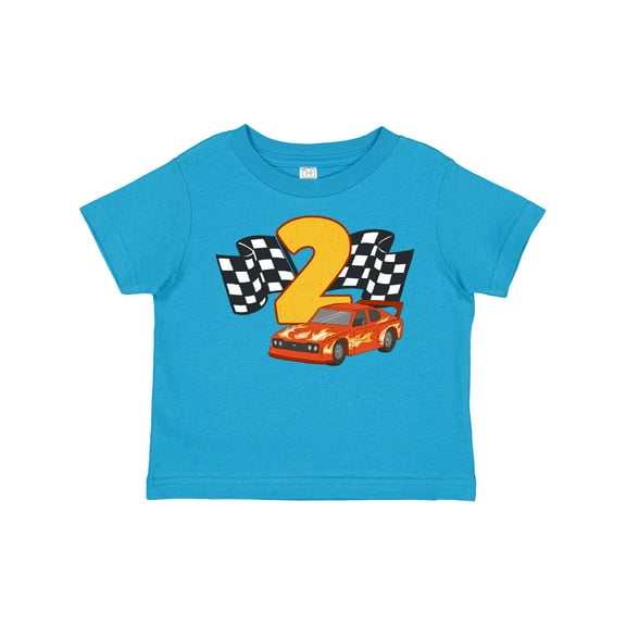 Inktastic Number Two Race Car Boys or Girls Toddler T-Shirt