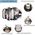 thumbnail image 3 of FORMRS Unisex School Backpack 17" Student Travel Bag with Laptop Compartment, American Eagle Pattern, 3 of 7