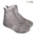 thumbnail image 4 of Unique Bargains 28x20.5cm Surchaussures Pliables Réutilisables en Silicone Imperméables, Gris, 4 of 7