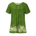 thumbnail image 3 of FRSASU Womens Plus Size Clearance Shirts Women'S Shirt Tees Short Sleeve T Shirt Floral Print T-Shirt Tops Blouse, 3 of 4