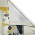 thumbnail image 2 of Ambesonne Nautical Kitchen Curtains, Scandinavian Sailboat Sea, 55"x45", Blue Grey and Earth Yellow, 2 of 3