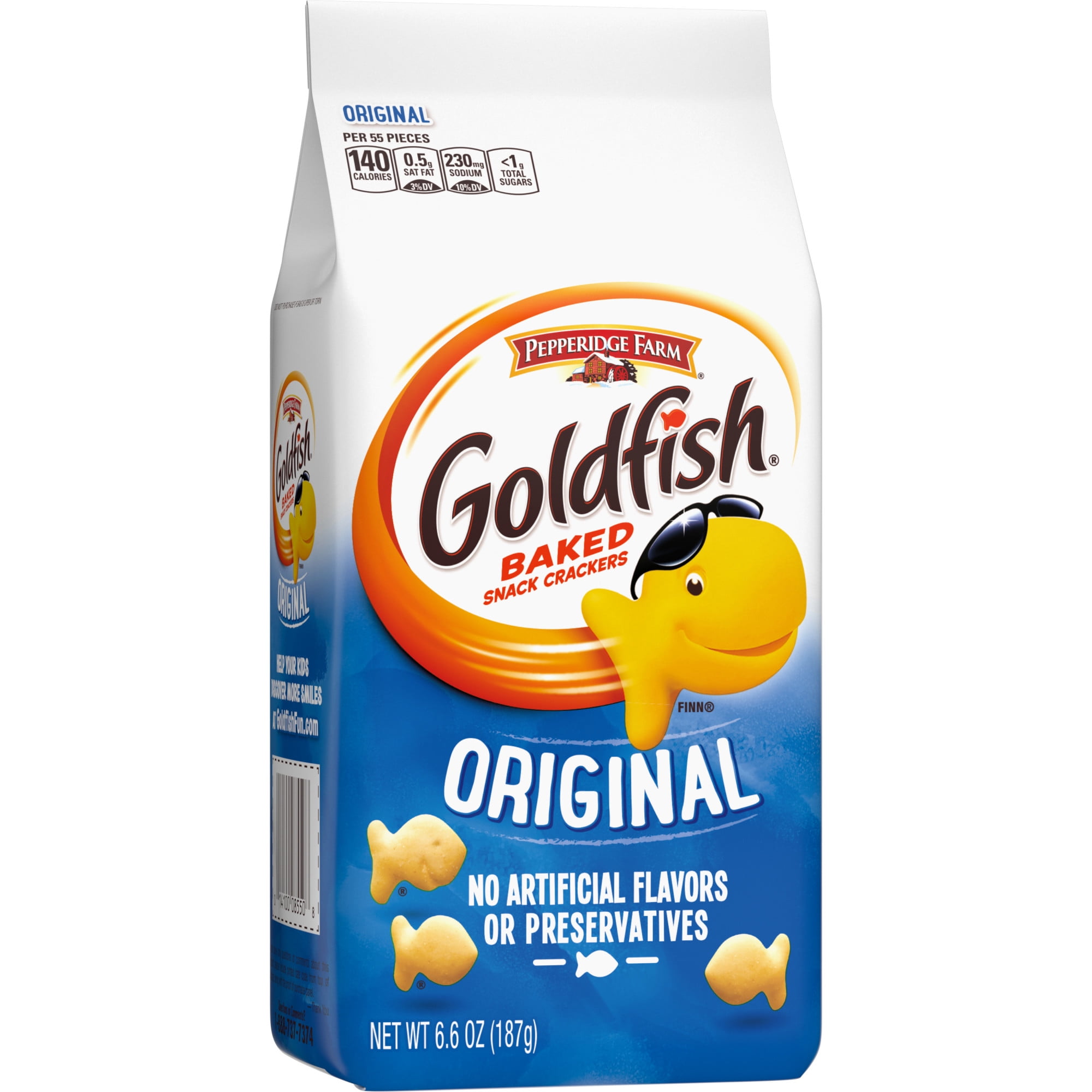 Pepperidge Farm Goldfish Original Crackers, 6.6 oz. Bag