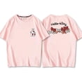 thumbnail image 3 of Hello Kitty-Camiseta de manga corta para niña, vestido informal holgado de media manga para estudiante, vestido bonito para novia, novedad de verano, 3 of 4