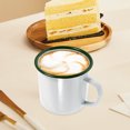 thumbnail image 2 of 2pcs esmaltado taza de agua de esmalte taza de café al aire libre taza de tazas de jugo suministros para el hogar, 2 of 6
