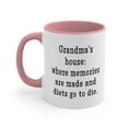 thumbnail image 3 of Grandma Gifts Two-Tone 11oz Mug "Grandma's house: where memories are made, 3 of 4