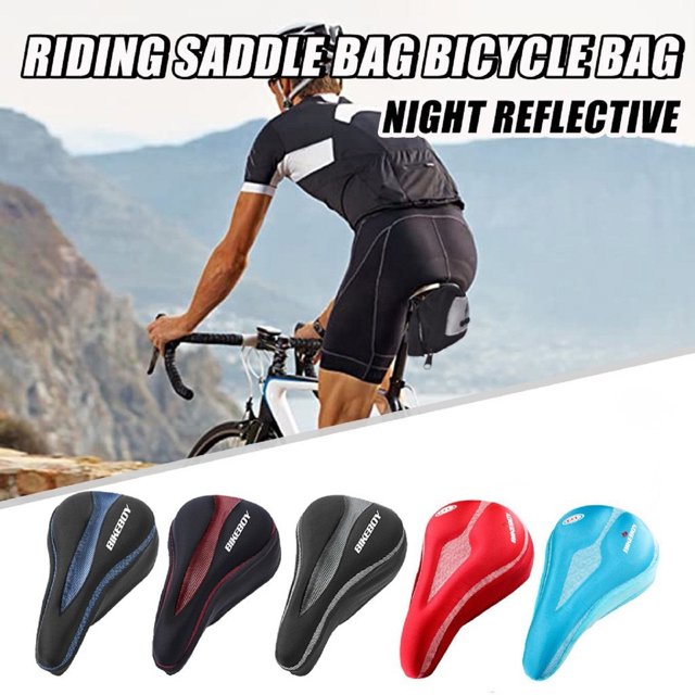 Xihbxyly Funda para Sillín de Bicicleta, Acolchado de Gel, Amortiguación, Diseño Antideslizante y Resistente Al Desgaste, Esencial para Ciclismo de Larga Distancia, Ajuste Universal, Tamaño 28 X 18 C