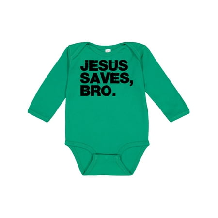 

Inktastic Jesus Saves Bro. Gift Baby Boy or Baby Girl Long Sleeve Bodysuit
