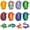Multicolor, variant on 4 Pack 3D Printed Dragon Eggs, Flexible Articulated Fidget Dragon Eggs for Party Favors,Dragons in Surprise Eggs, Collectible Desk Toys