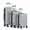 Light Gray, variant on GIANNA Set of 3 Hardside Luggage, Expandable Rolling Luggage with TSA Lock and Spinner Wheels, Blue