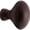 Oil-rubbed Bronze, variant on Deltana KE125U3 Knob, Oval/Egg Shape in Polished Brass