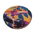 thumbnail image 2 of Round Bar Stool Seat Covers, Colorful Gecko Jungle Art Elastic Round Chair Cover Stool Seat Slipcover Bar Stool Cushions Round Pad for 12-14 inch, 2 of 7