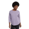 thumbnail image 5 of Hanes Essentials Women's Classic Fit 3/4 Sleeve T-Shirt, Sizes XS-2X, 5 of 8