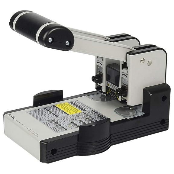 62100 Heavy-Duty Punch 2-Hole 1/4-Inch 100 Sht . Silver/Blue