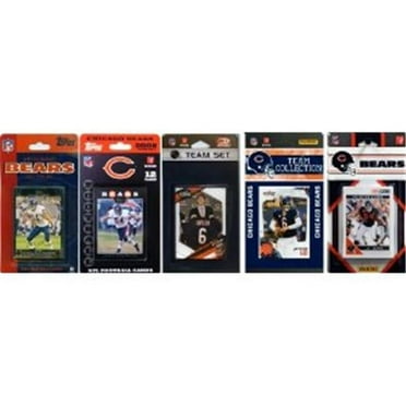 C & I Collectables BEARS511TS NFL Chicago Bears 5 Different Licensed Trading Card Team Sets