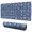 Football Text Blue Pattern, variant on Football Text Blue Pattern Extended Large Mouse Pad, Large Mouse Mat with Non Slip Base & Stitched Edges, Smooth Polyester Gifts for Office Work Gaming,31.5"x15.7"