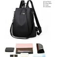 thumbnail image 3 of Womens Backpack Purse Waterproof Nylon Anti-theft Rucksack Lightweight Shoulder Bag, 3 of 8