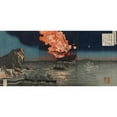 thumbnail image 3 of Kobayashi Kiyochika 18x11 Black Modern Framed Museum Art Print Titled - The Naval Battle of Pungdo in Korea (1894), 3 of 5