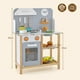 thumbnail image 3 of Cocina de Juguete de Madera Costway con Accesorios Reloj Lindo 57 x 26 x 82 cm Gris, 3 of 8