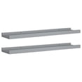 thumbnail image 4 of Estantes de Repisa para Marcos de Fotos de Pared Casafoyer Gris 60x9x3 cm MDF 2 piezas, 4 of 5