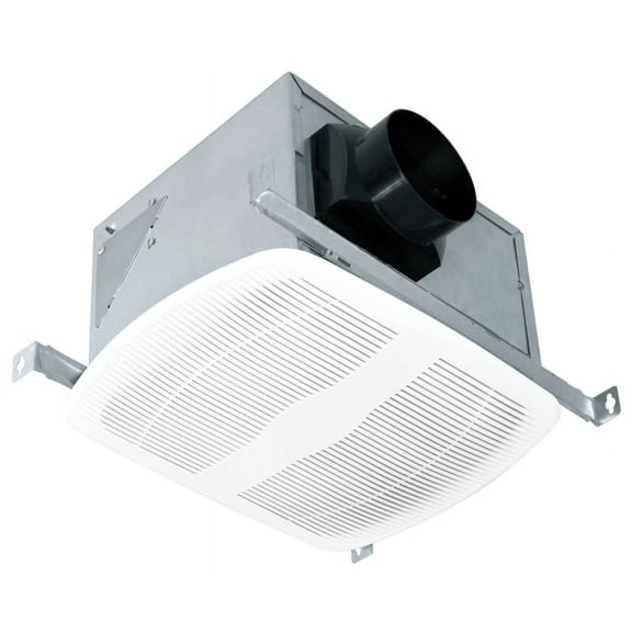 Air King AK80LS-1 Bathroom Exhaust Fan, 10-7/8 in L, 9-3/8 in W, 0.31 A, 120 V, 80 cfm Air, Steel, White