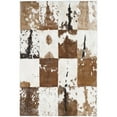 thumbnail image 5 of SAFAVIEH Studio Leather Kimbra Animal Print Area Rug, Ivory/Tan, 5' x 8', 5 of 6