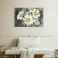 thumbnail image 2 of Elephant Stock Daisy Bunch Wall Art - Horizontal Canvas Wall Art - Living Room Wall Decor - Floral And Botanical Canvas - Gray And Yellow Decor - 36" x 24", 2 of 8