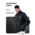 thumbnail image 5 of CAMEL Unisex Puffer Coats Jacket Lightweight Men's Womens Down Alternative Packable Winter Outerwear Coats Purple Black, 5 of 11