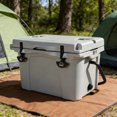 thumbnail image 2 of 25QT Insulated Hard Portable Cooler Built-in Bottle Opener  Cup Holder and Forming Ruler Ideal for Outdoor Beach  Camping and Fishing, 2 of 21