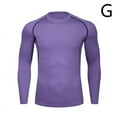 thumbnail image 1 of T-shirt Long de Compression pour Hommes Sport Entraînement Jogging Séchage Rapide, 1 of 9