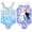 Blue, variant on Disney Frozen Elsa Princess Anna Toddler Girls 2 Pack Crossover One Piece Bathing Suits Toddler to Big Kid