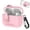 Pink, variant on For AirPods Pro 3 Leather Texture Wireless Earphones Case with Hook & Holder For AirPods Pro 3