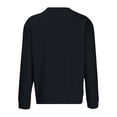 thumbnail image 3 of CUSTG Men Pullover Sweatshirt Round Neck Casual Loose Fit Outdoor Sports Solid Color Long Sleeve Easy Care Dailywear, 3 of 7