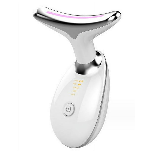 Masajeador facial eléctrico, dispositivos tonificadores para el rostro, masajeador para levantar el cuello con 7 modos, 45 °C para tensar la piel y el cuello, masaje EMS, tensado facial,