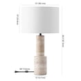 thumbnail image 3 of Safavieh Couture Tywin 26.5" Powder Coating Table Lamp, Travertine, 3 of 12