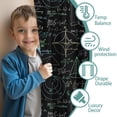 thumbnail image 3 of Blackout Kids Curtains,Math Equations 3D Shapes Black Pattern Childrens Insulated Curtains Set Of 2,Bedroom Essentials,Toddler Room Decor 42"x63", 3 of 5